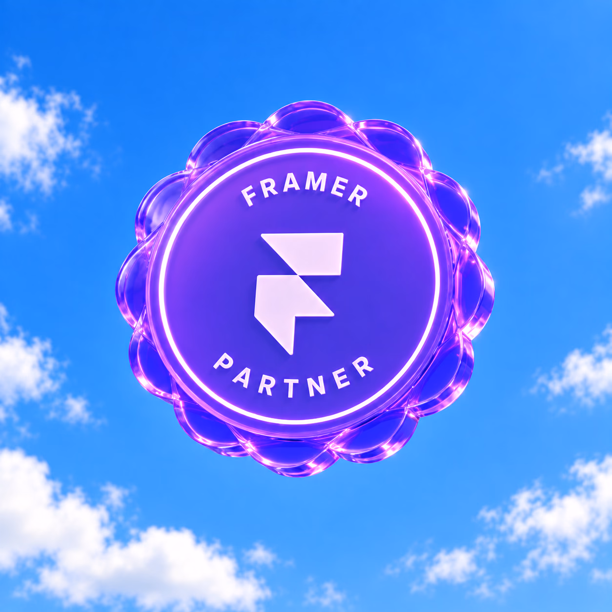 Framer web design interface