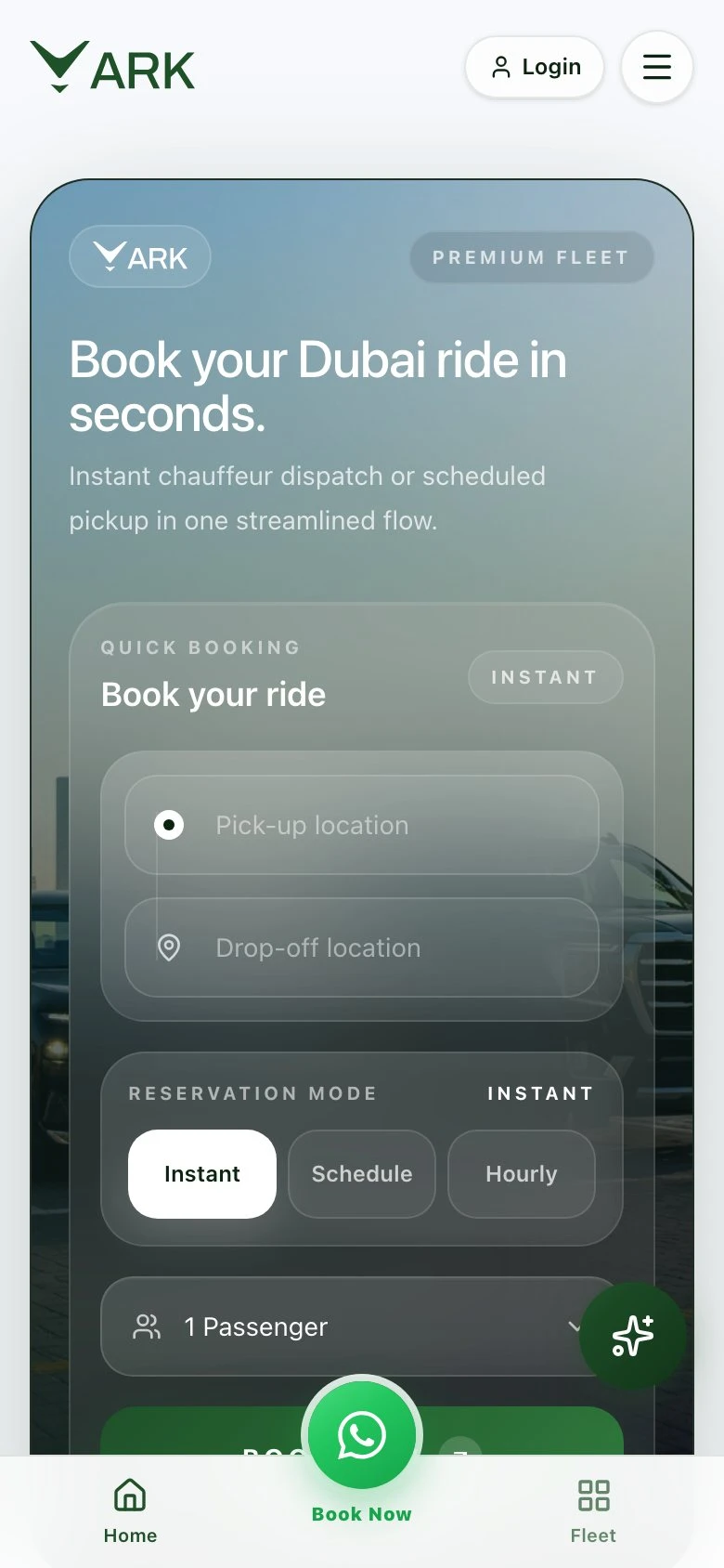 ARK Dubai mobil görünüm