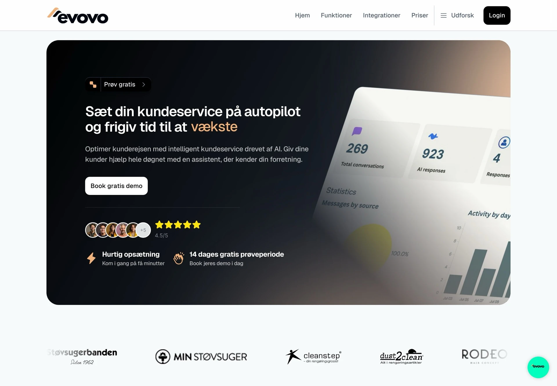 Evovo website