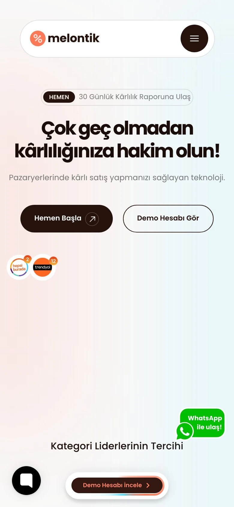 Melontik mobil görünüm