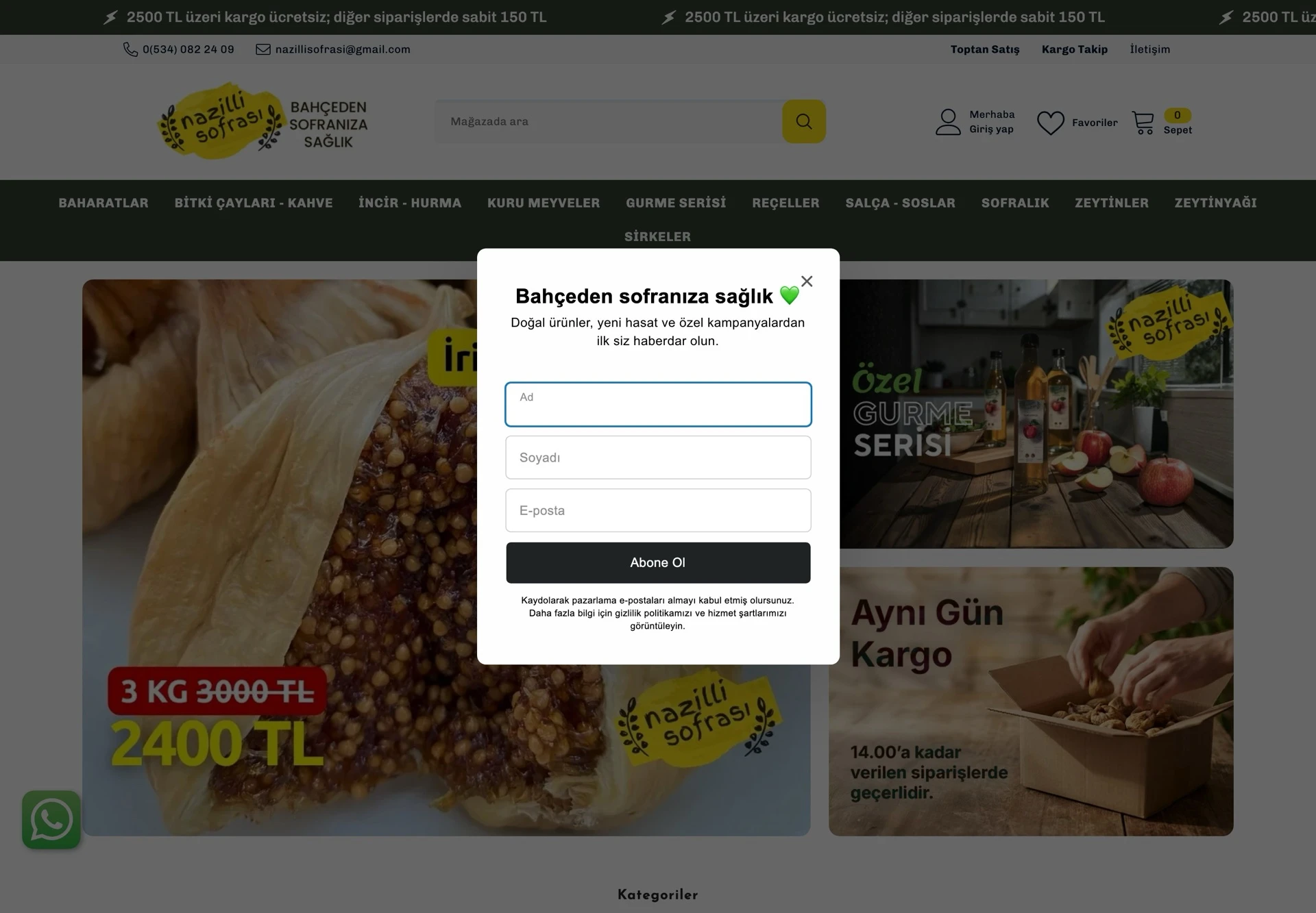 Nazilli Sofrası website